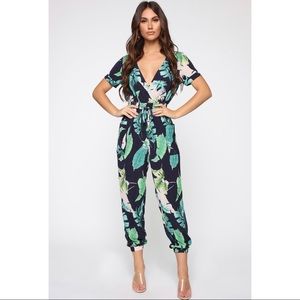 Women’s Palm Leaf Jumpsuit